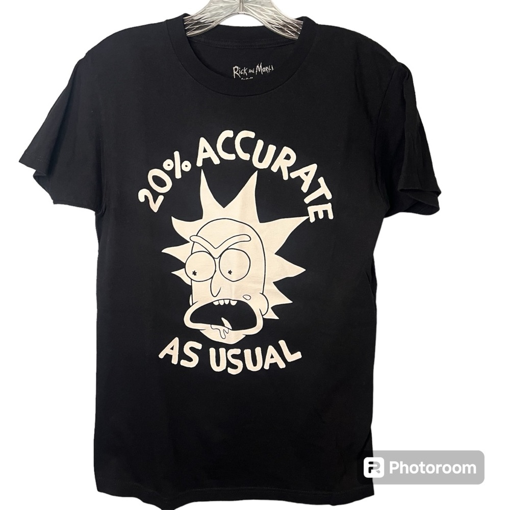 Rick and Morty t-shirt adult‎ swim size small 100% Accurate As Usual Like New